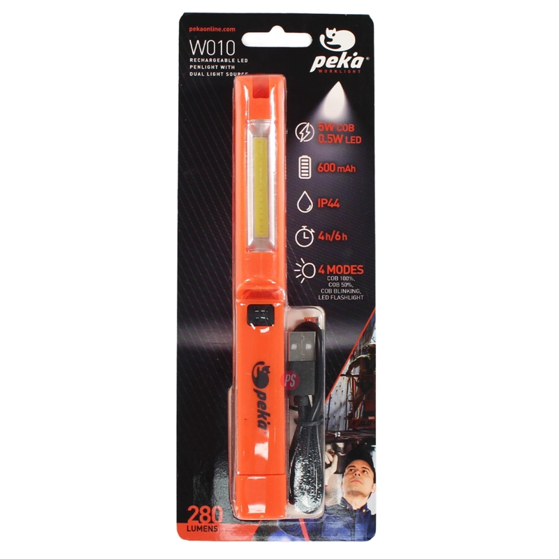 LINTERNA PEKATHERM W010 RECARGABLE 2 LUCES MAGNE TICA - PS - 7