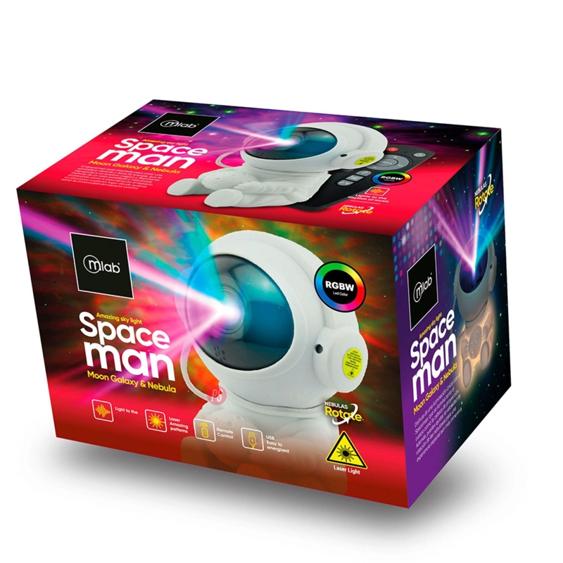 SPACEMAN PROYECTOR GALAXIA LED LASER CON ROTACION - PS - 10