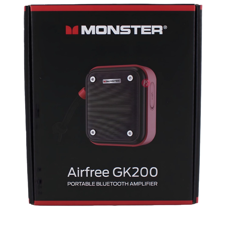 PARLANTE MONSTER GK200 ROJO BT 5.3 CON MICROFONO 52MM - PS - 3