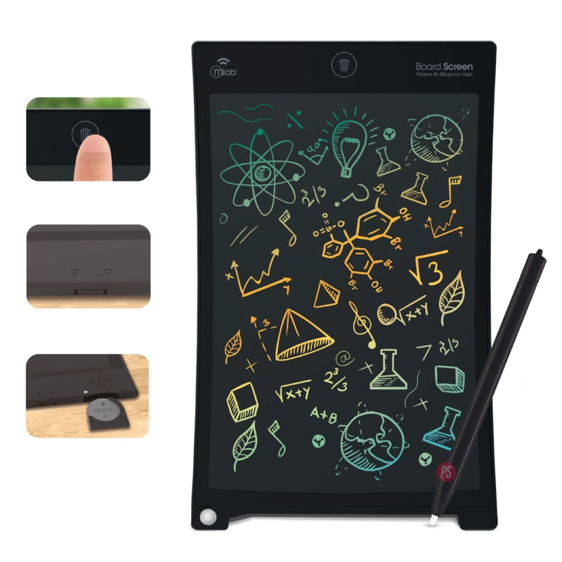 PIZARRA LCD 10″ BOARD SCREEN CON LAPIZ Y BORRADO FACIL - PS - 2