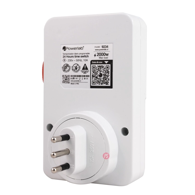 TIMER ANALOGO 2000W PROGRAMABLE 24H ENCENDIDO Y APAGADO - PS - 2