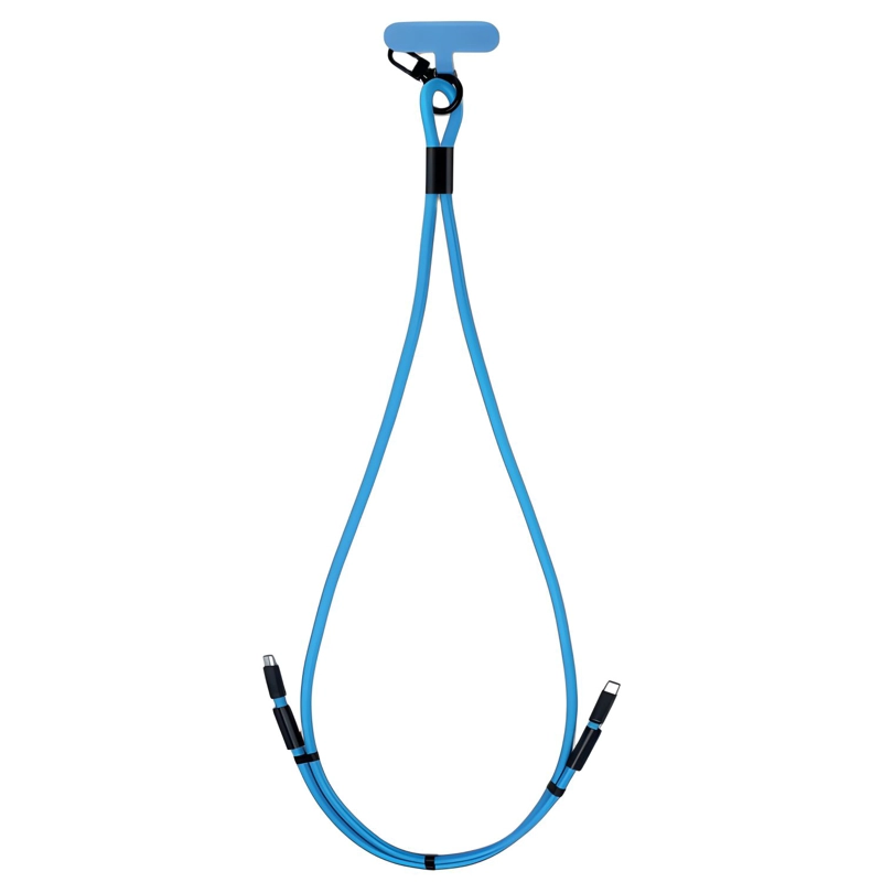 COLGANTE SMARTPHONE CABLE USB-C A LIGHTNING AZUL - PS