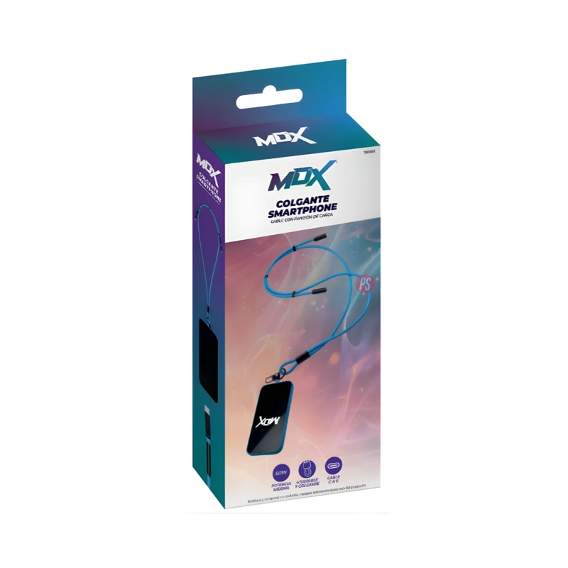 COLGANTE SMARTPHONE CABLE USB-C A LIGHTNING AZUL - PS - 5