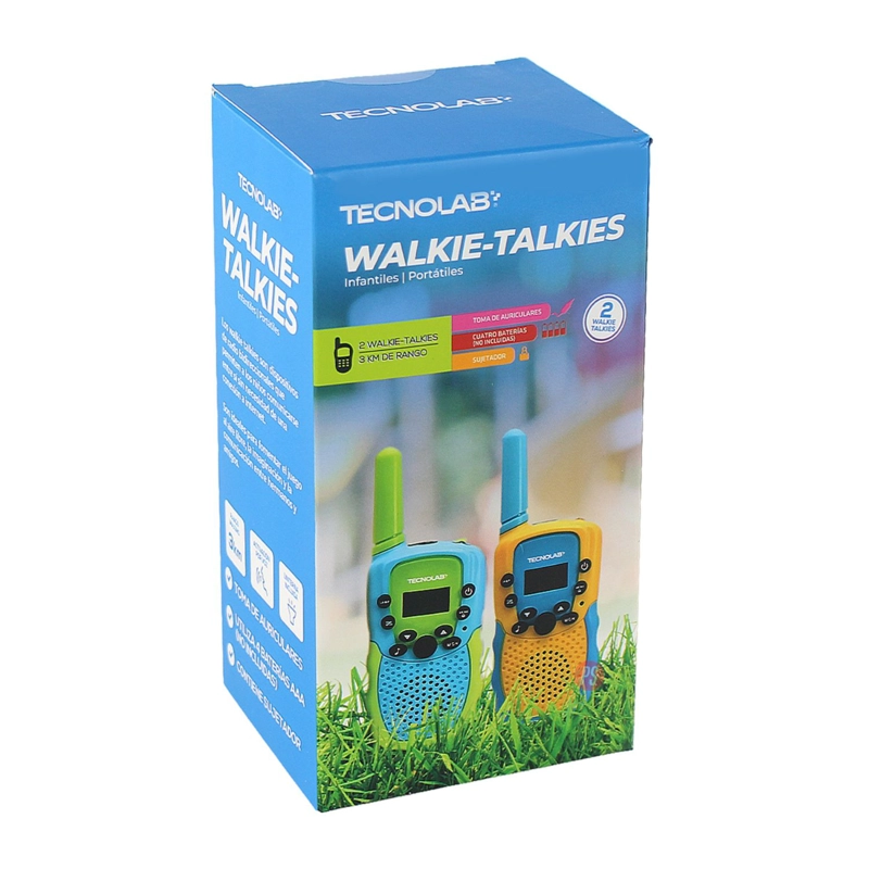 PACK 2 WALKIE TALKIE NIÑOS 22 CANALES COLORES - PS - 6