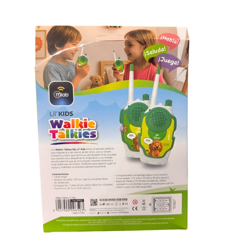 KIT 2 WALKIE TALKIE MY LIL KIDS 1 CANAL PARA NIÑOS - PS - 3