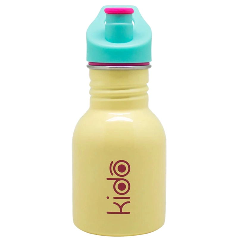 BOTELLA METALICA KIDO 335 ML AMARILLA LIBRE DE BPA - PS - 1
