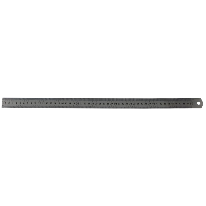 REGLA METALICA 50 CM CON FUNDA PLASTICA PROTECTORA - PS - 1