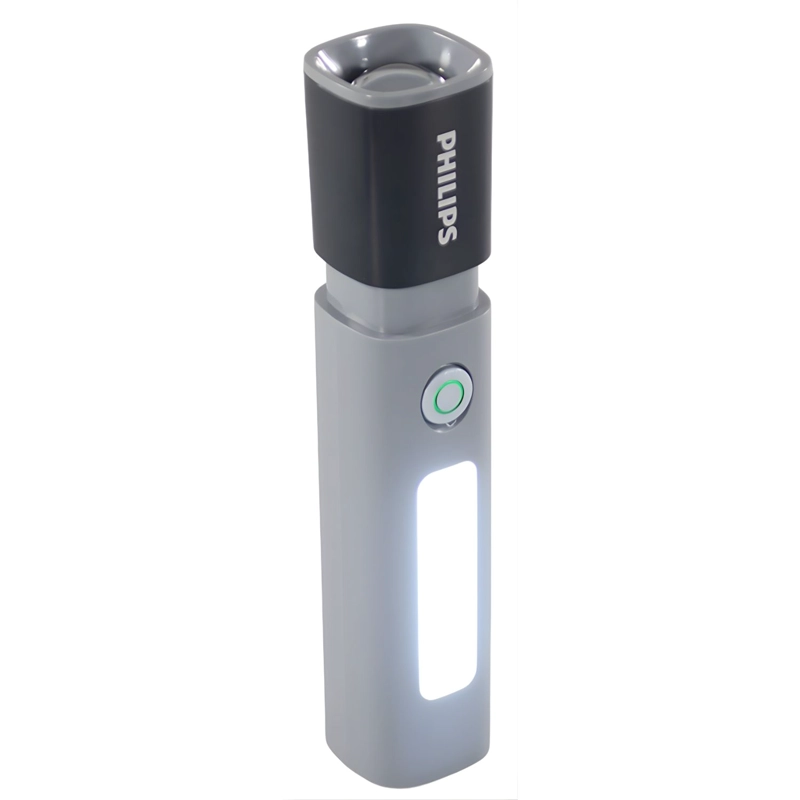 LINTERNA LED PHILIPS 10W RECARGABLE ZOOM 150M 4 MODOS - PS - 1