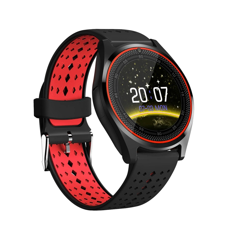 SMARTWATCH CON PANTALLA LCD BLUETOOTH COLOR ROJO - PS - 1
