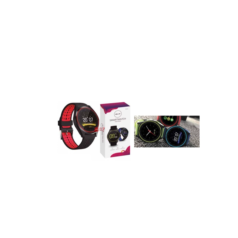 SMARTWATCH CON PANTALLA LCD BLUETOOTH COLOR ROJO - PS - 2