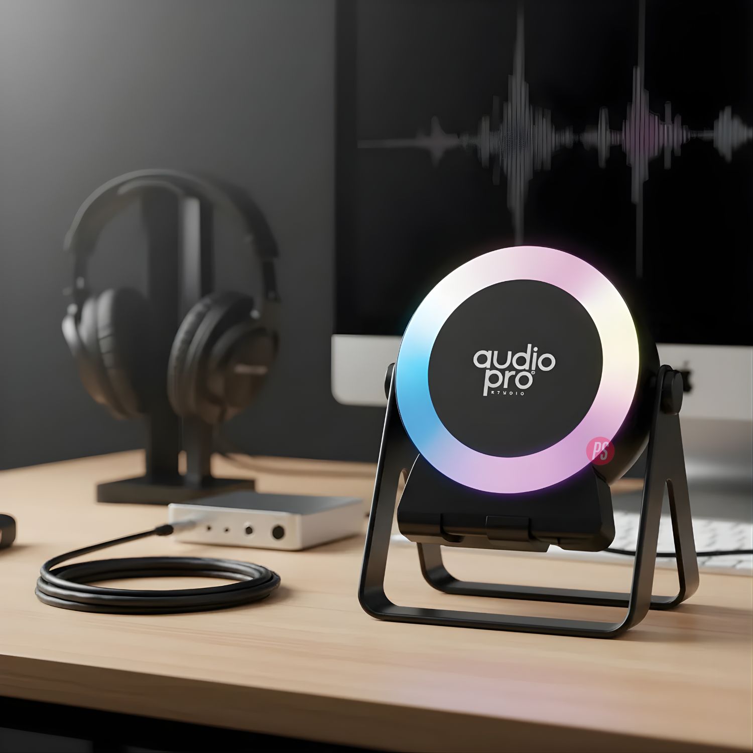 PARLANTE BLUETOOTH RGB 8W CON SOPORTE CELULAR - PS - 3