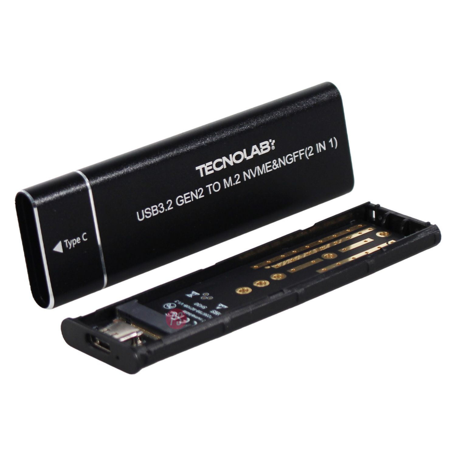 COFRE SSD M.2 NVME 2.5 PULGADAS USB-C 3.1 DUAL 10GBPS - PS - 3