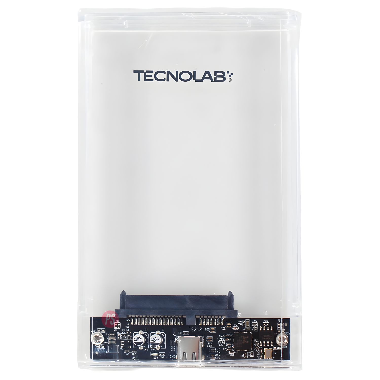 COFRE DISCO DURO 2.5 PULGADAS USB-C 5GBPS TRANSPARENTE - PS - 2