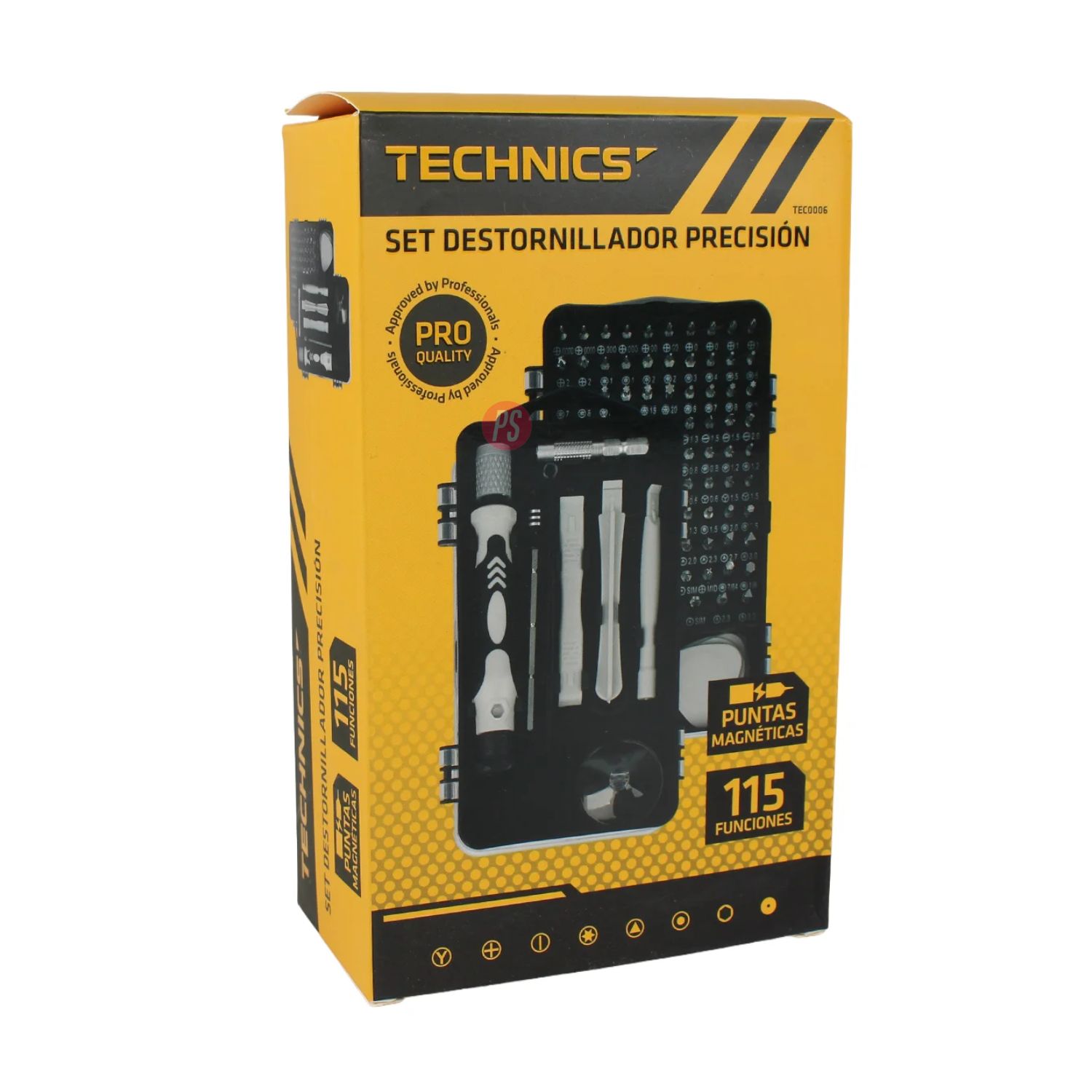 SET DESTORNILLADOR PRECISION 115 PCS PUNTAS MAGNETICAS - PS - 6