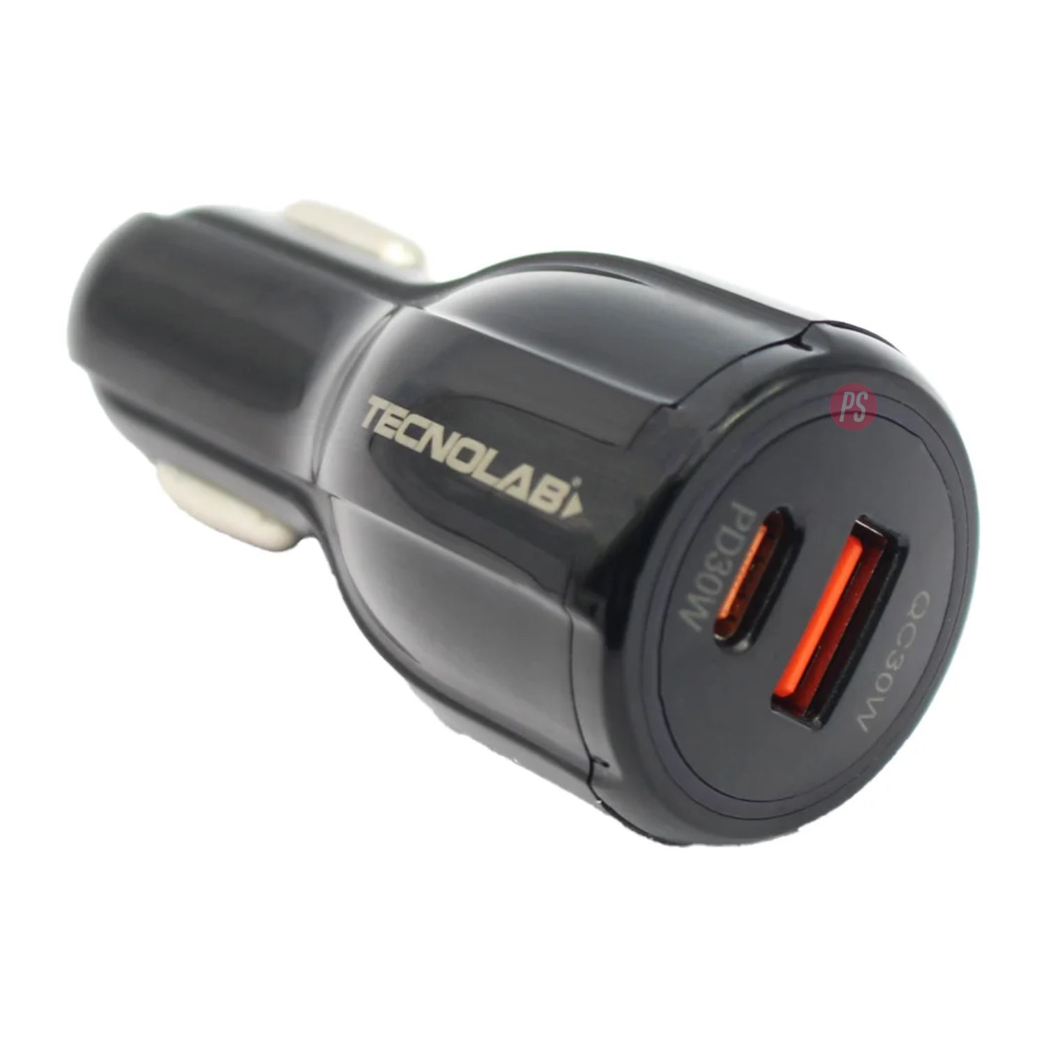 CARGADOR AUTO 60W USB-A + TIPO C CARGA RAPIDA 12V - PS - 2