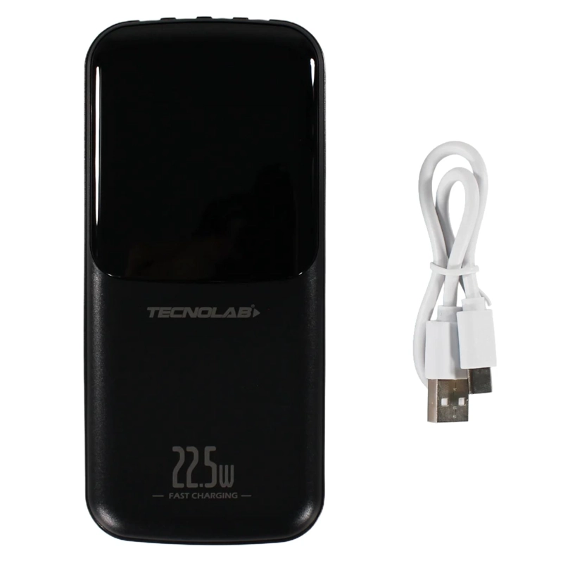POWER BANK 25000MAH 22.5W CON 4 CABLES CARGA RAPIDA BLANCO - PS - 1