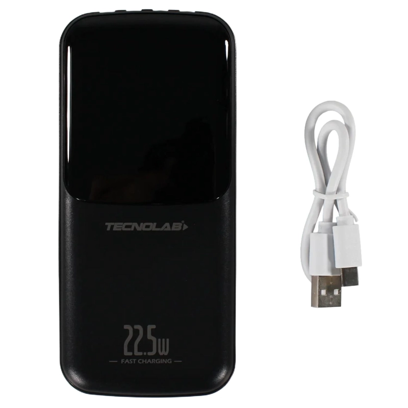 POWER BANK 15000MAH 22.5W CON 4 CABLES INTEGRADOS NEGRO - PS - 1