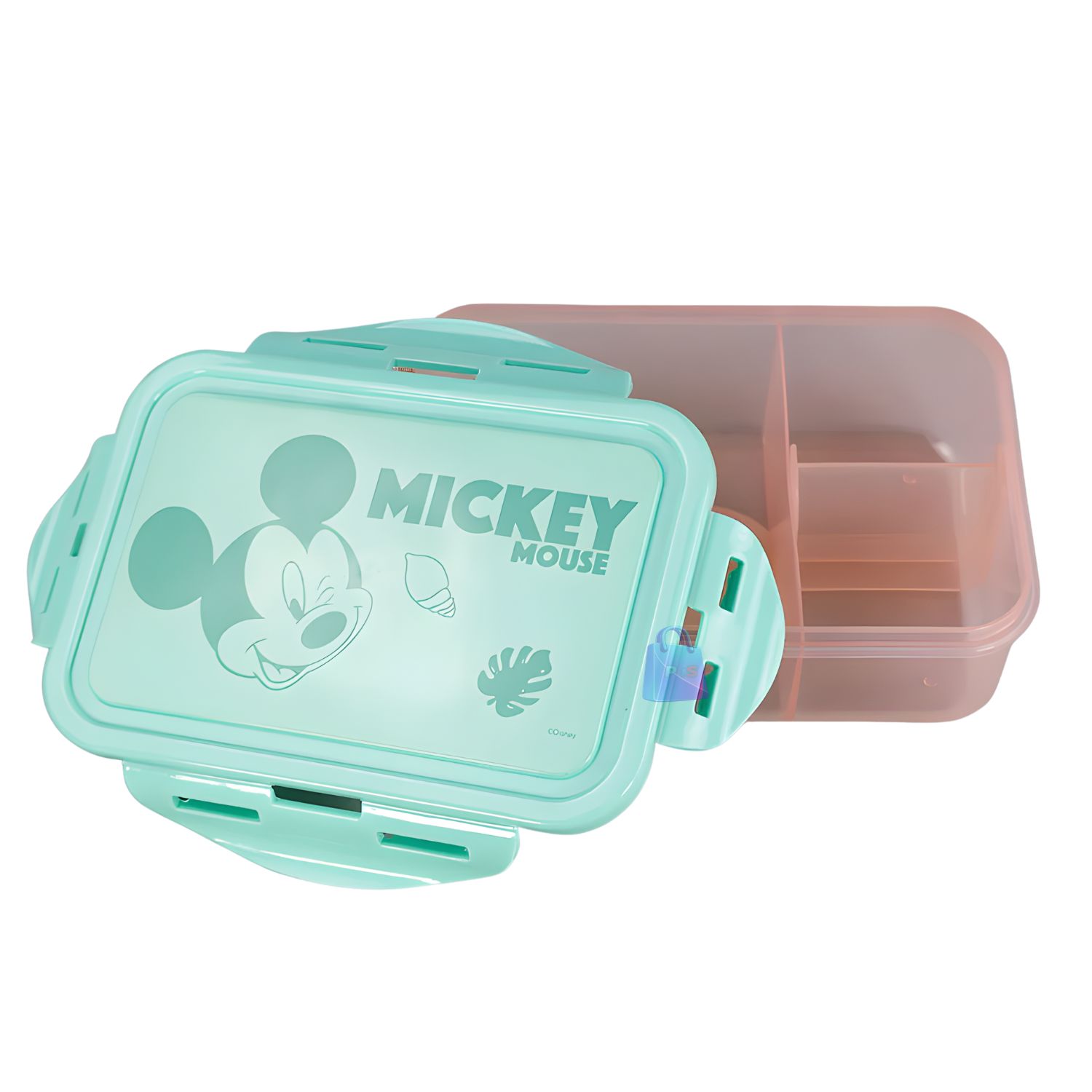 HERMETICO MICKEY 700ML DIVISIONES + CUBIERTOS MICKEY - PS - 2