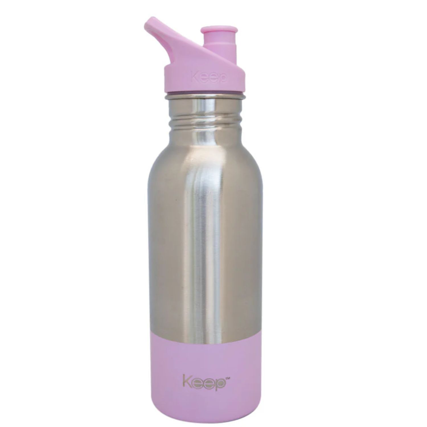 BOTELLA METALICA KEEP 600ML ACERO INOXIDABLE ROSA - PS - 1