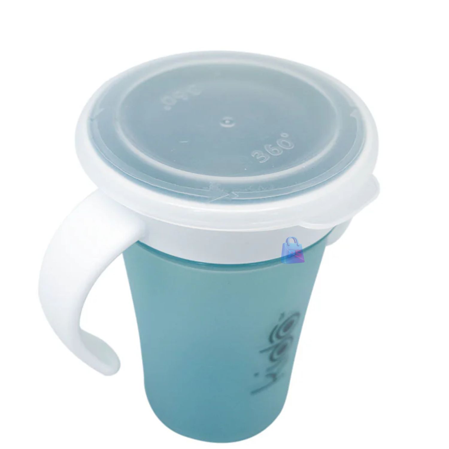 VASO 360 ANTIDERRAME KIDO 280ML CON ASAS BEBE  AMARILLO - PS - 2