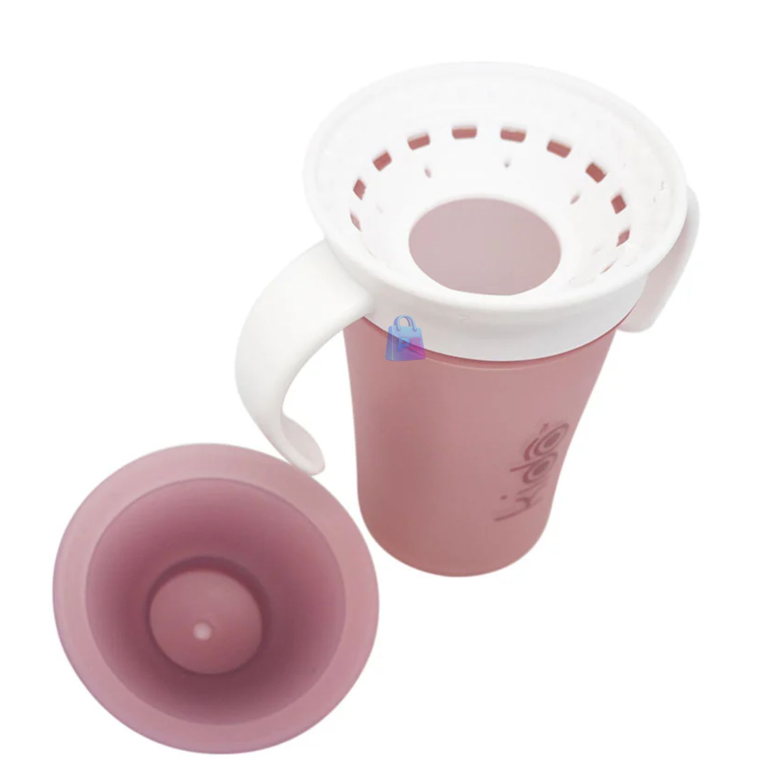 VASO 360 ANTIDERRAME KIDO 280ML CON ASAS BEBE  AMARILLO - PS - 3