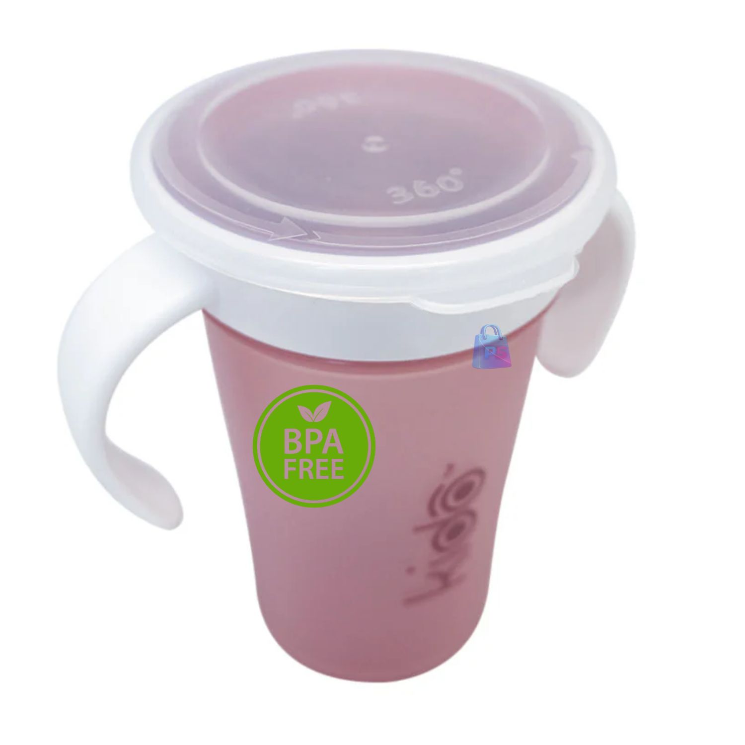 VASO 360 ANTIDERRAME KIDO 280ML CON ASAS BEBE  AMARILLO - PS - 4