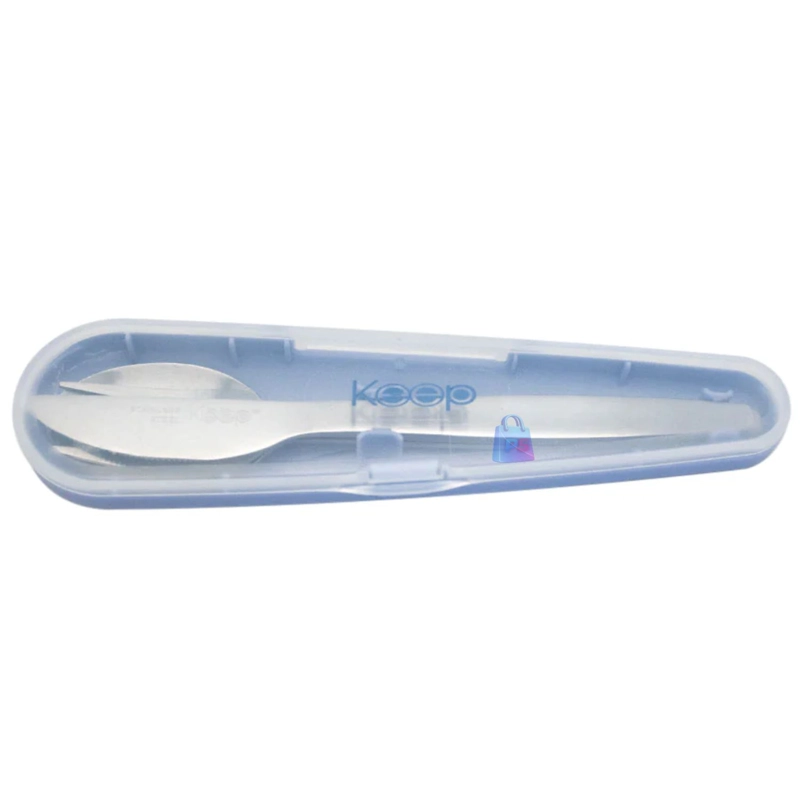 HERME TICO KEEP 650ML ACERO + CUBIERTOS ON THE GO - PS - 6