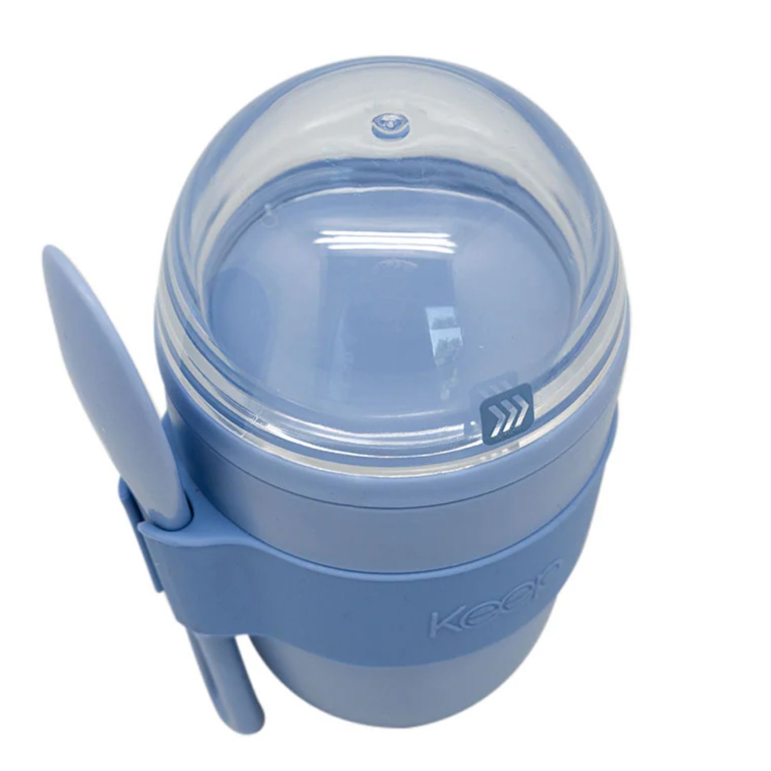 VASO SNACK KEEP 450 ML CON CUCHARITA CORAL - PS - 1