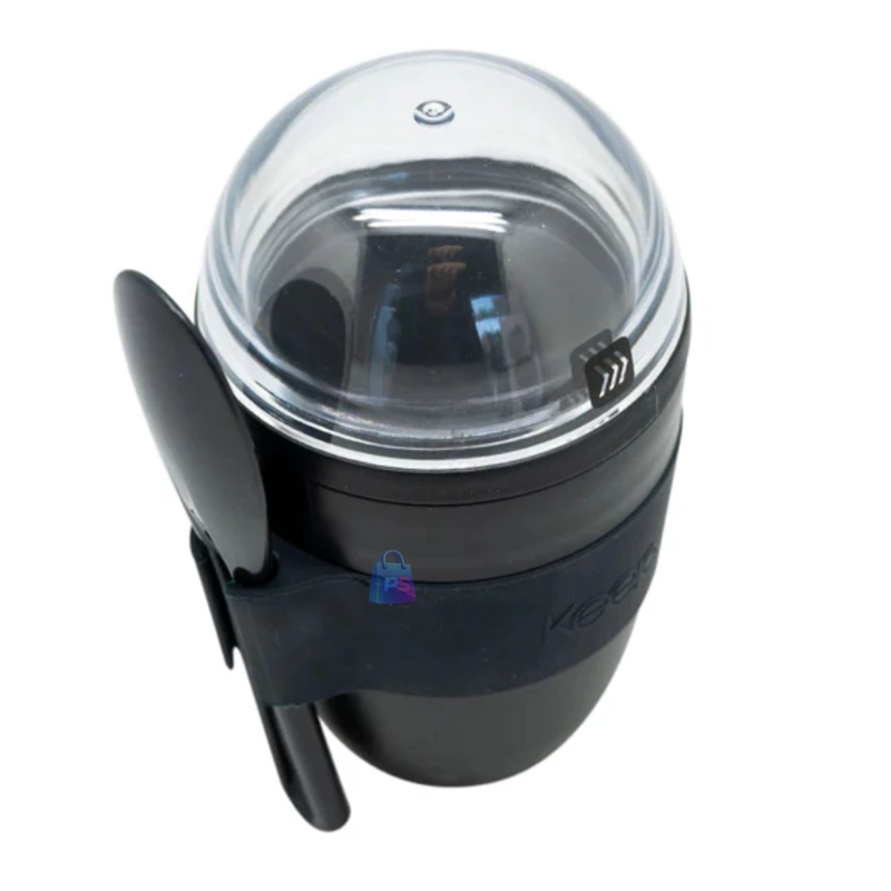 VASO SNACK KEEP 450 ML CON CUCHARITA CORAL - PS - 3