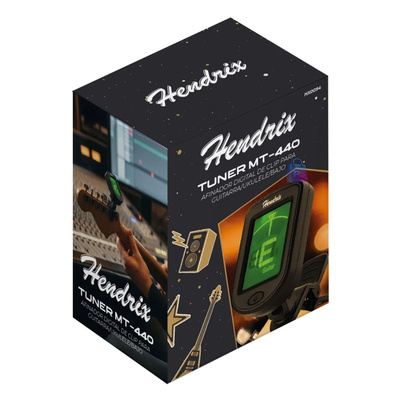 AFINADOR DIGITAL CLIP CROMATICO 440HZ GUITARRA - PS - 3