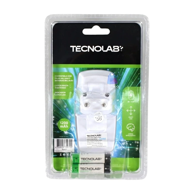 CARGADOR PILAS AA - AAA - 9V + 2 PILAS AAA - PS - 4