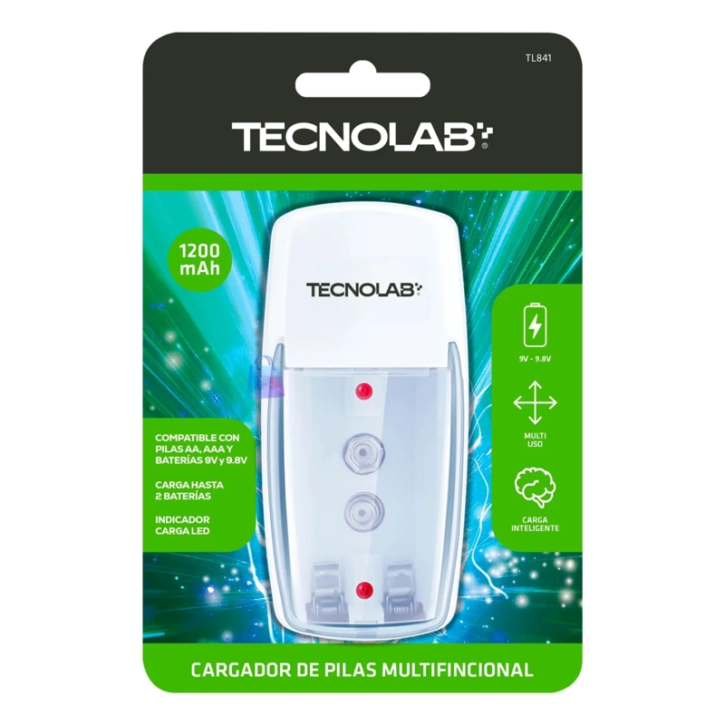 CARGADOR PILAS AA - AAA - 9V LED MULTIFUNCIONAL - PS - 3