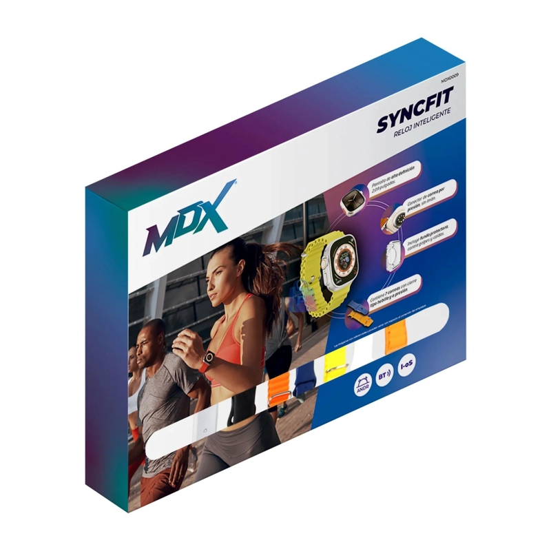 SMARTWATCH SYNCFIT 2 PULGADAS + 7 CORREAS + BLUETOOTH - PS - 3