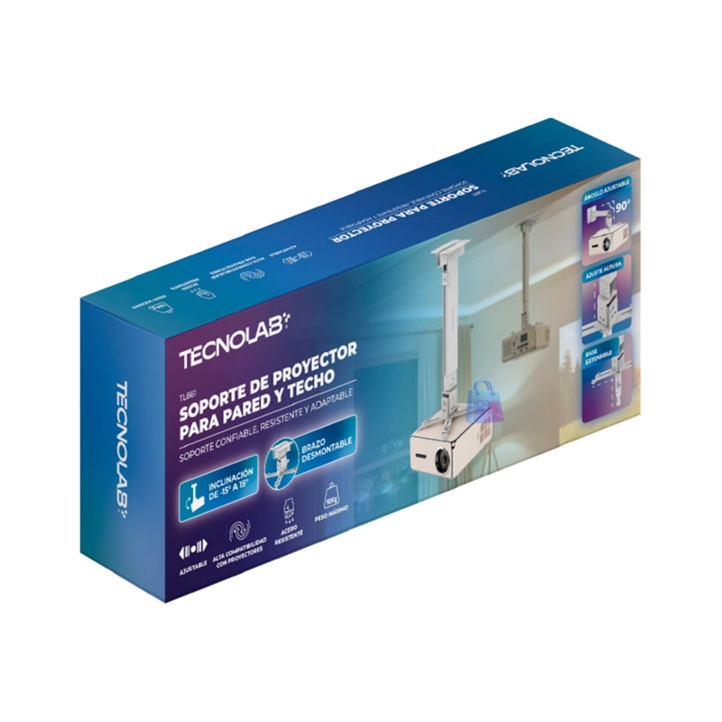 SOPORTE PROYECTOR TECHO UNIVERSAL AJUSTABLE 10KG - PS - 4