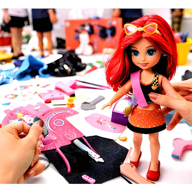 MUÑECA POP STAR PARA DISEÑAR ROPA +150 LOOKS CREATIVOS - PS - 3