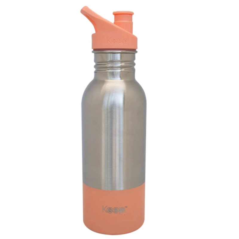 BOTELLA METALICA KEEP 600ML ACERO INOXIDABLE CORAL - PS - 1