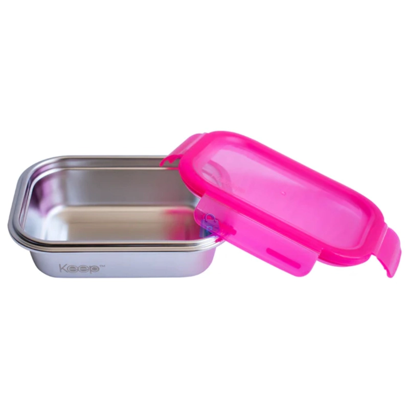 HERME TICO KEEP 650ML ACERO + CUBIERTOS ON THE GO ROSA - PS - 3