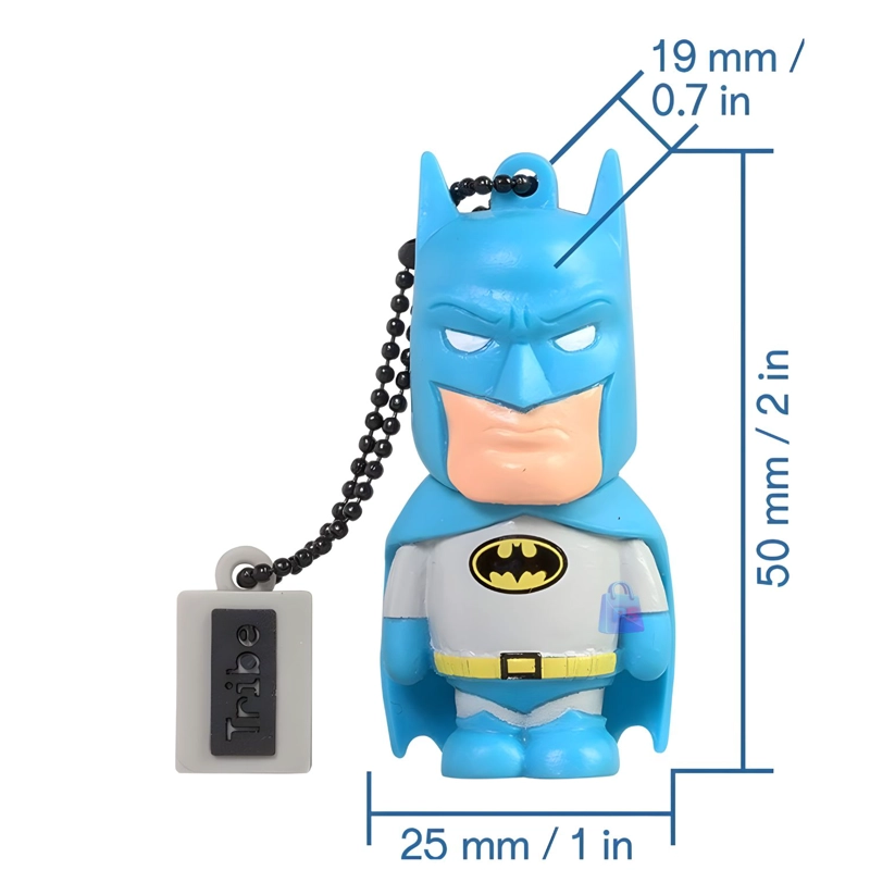 PENDRIVE BATMAN AZUL LOONEY TUNES 16GB USB - PS - 4