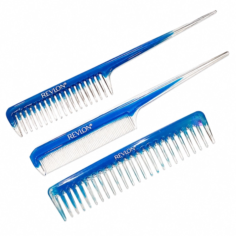 SET 3 PEINES REVLON COLA Y ESTANDAR ANTIESTATICO - PS - 2