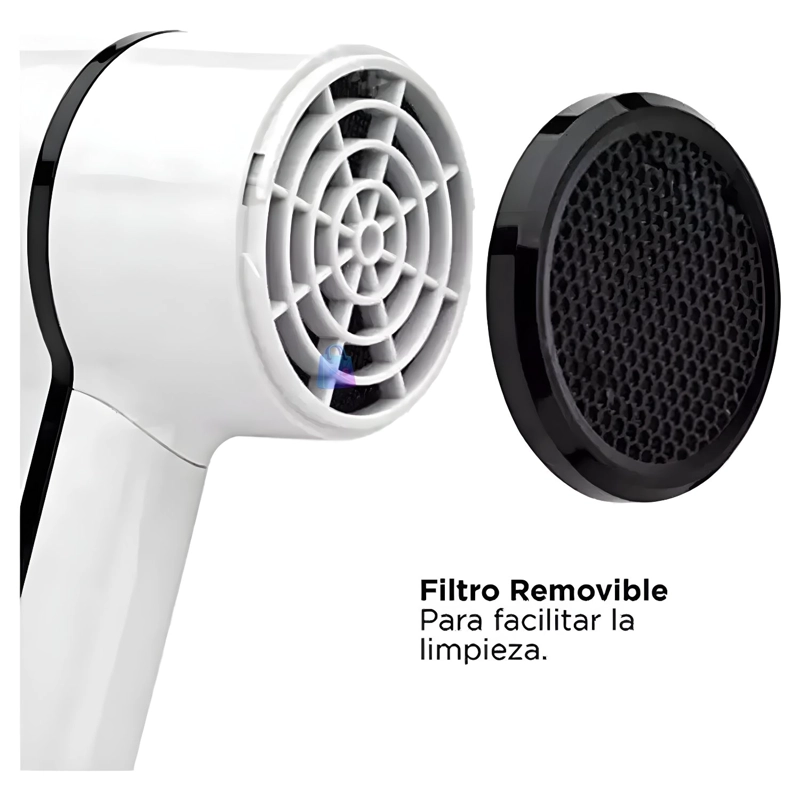 SECADOR PELO REVLON COMPACTO 1875W ANTI FRIZZ CERAMICA - PS - 6
