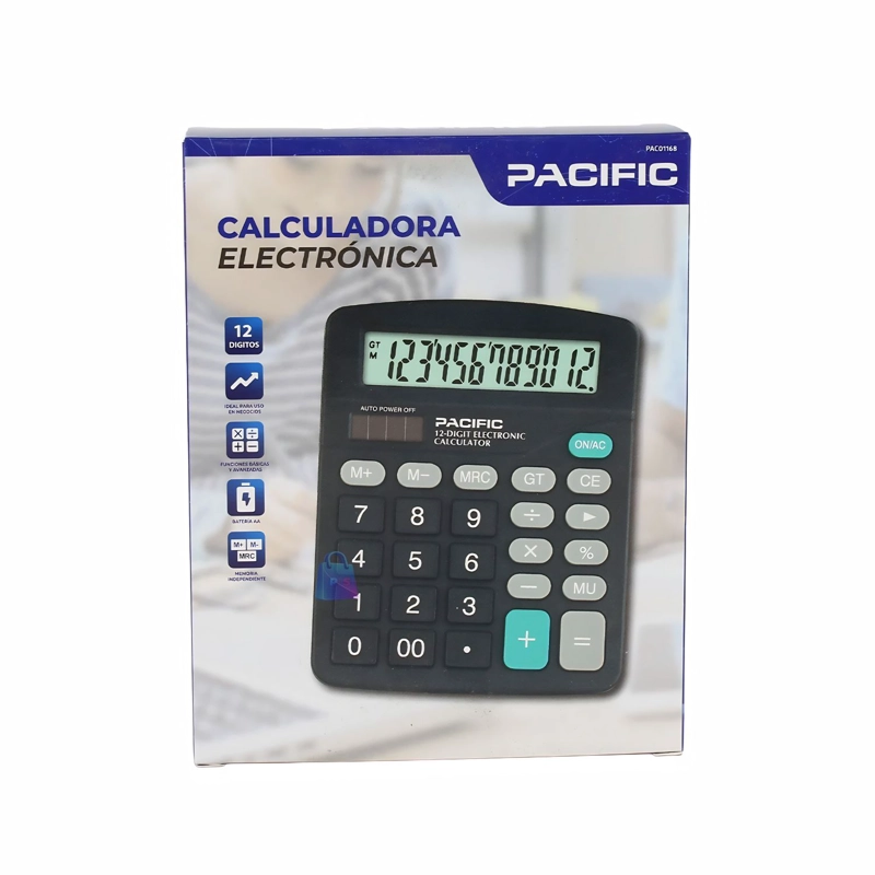 CALCULADORA ELECTRONICA 12 DIGITOS OFICINA ESCOLAR - PS - 4