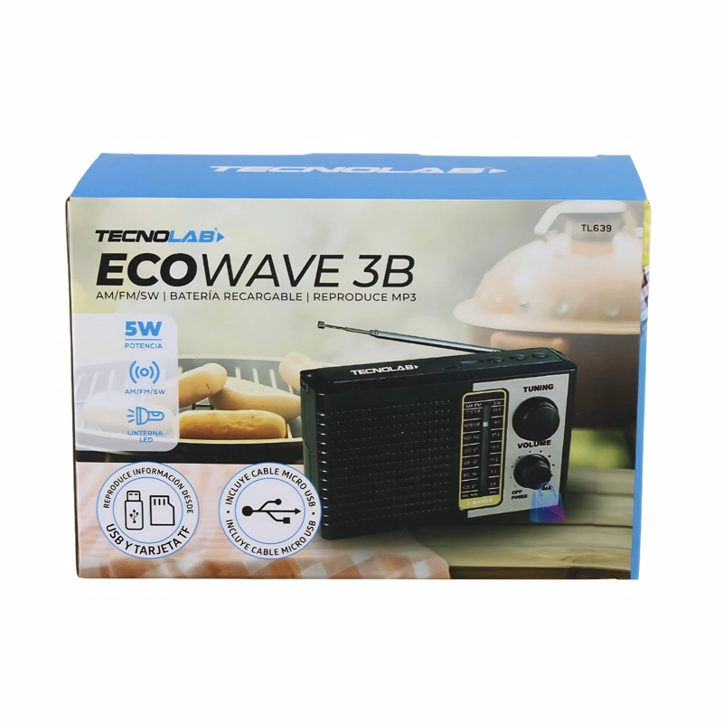 RADIO PORTATIL AM FM SW USB TF RECARGABLE - PS - 4