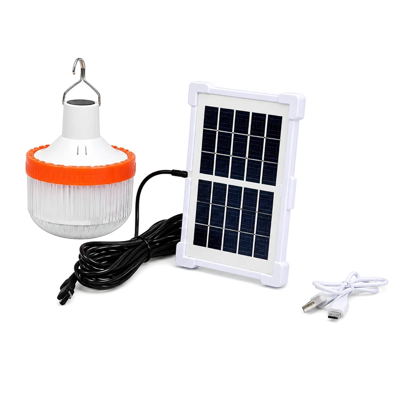 LAMPARA SOLAR EMERGENCIA 80W RECARGABLE USB C LED - PS - 1