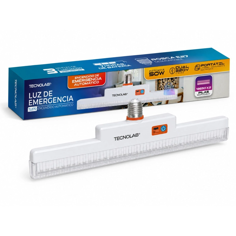 LAMPARA EMERGENCIA LED 50W RECARGABLE USB-C SOS - PS - 2
