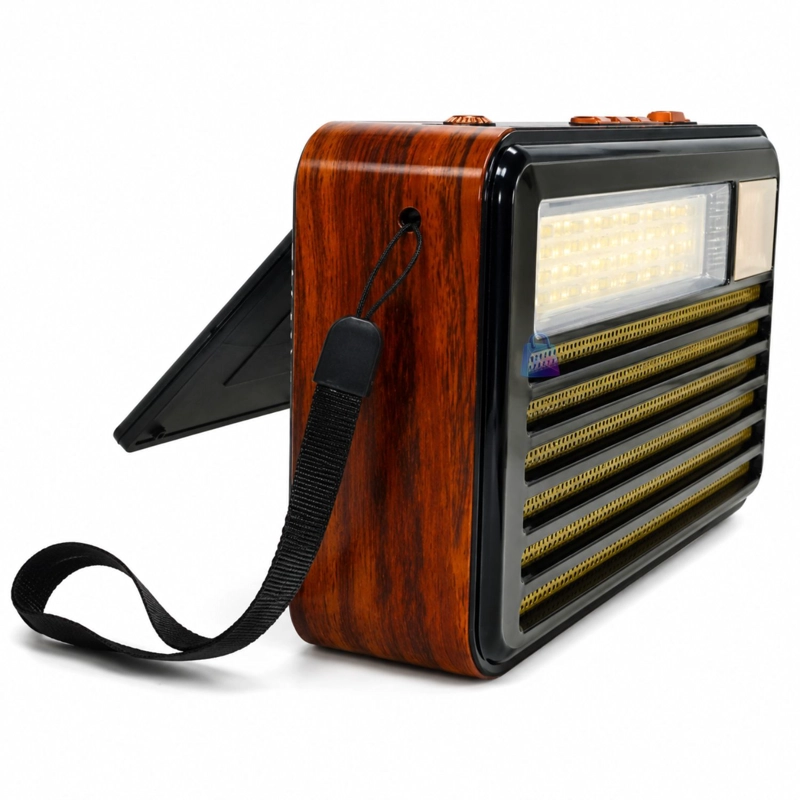 RADIO RETRO SOLAR BLUETOOTH FM AM SW USB TIPO C 10W - PS - 2