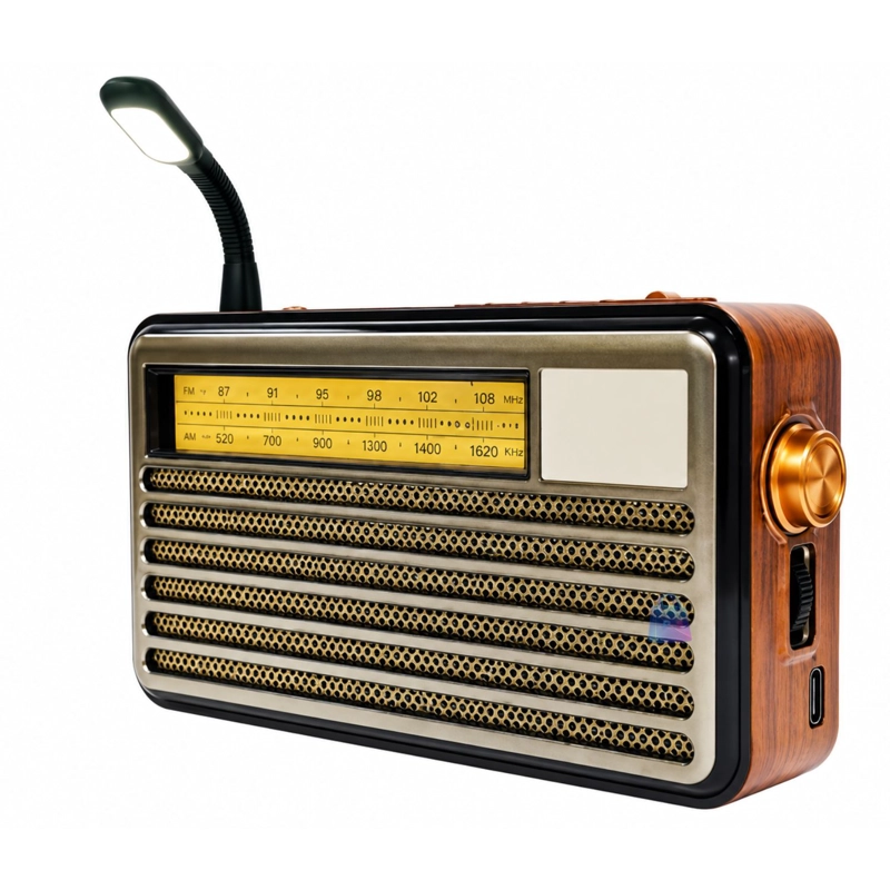 RADIO RETRO SOLAR BLUETOOTH FM AM SW USB TIPO C 10W - PS - 3