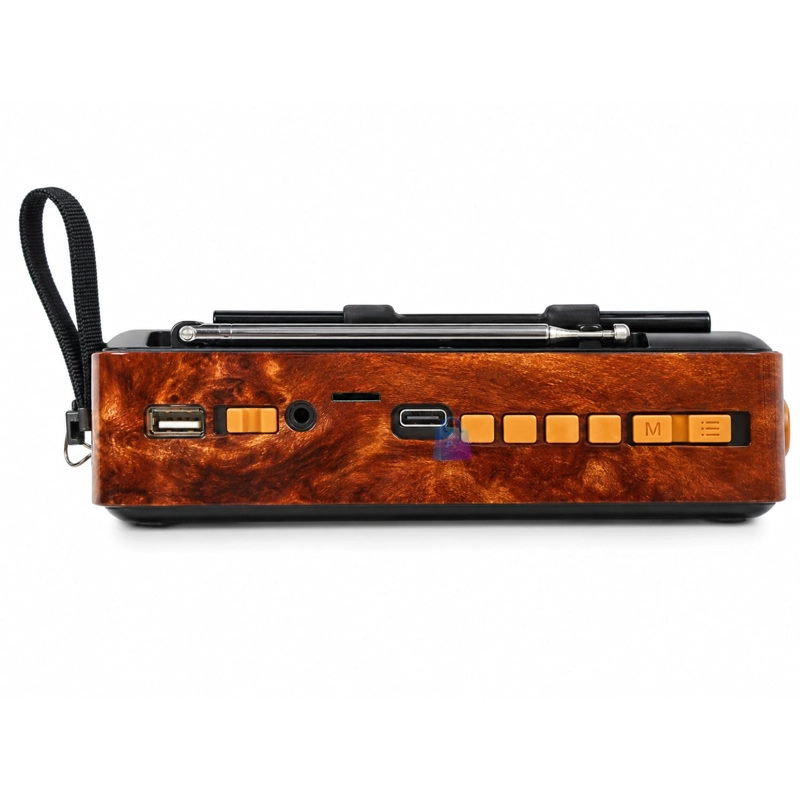 RADIO RETRO SOLAR BLUETOOTH FM AM SW USB TIPO C 10W - PS - 4