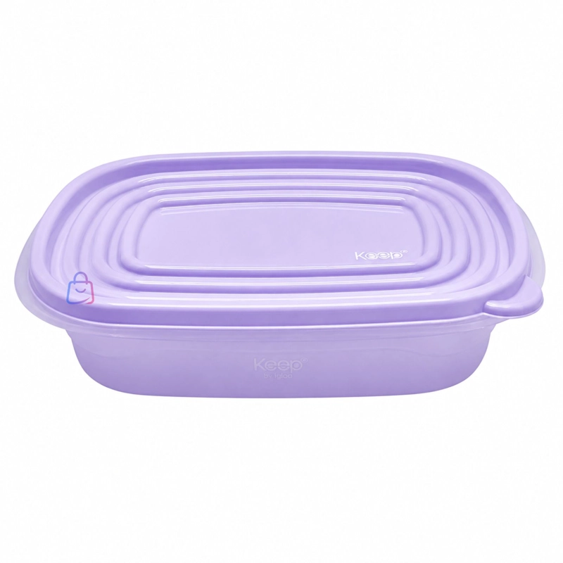 SET 3 CONTENEDORES HERME TICOS APILABLES KEEP 950ML - PS - 3