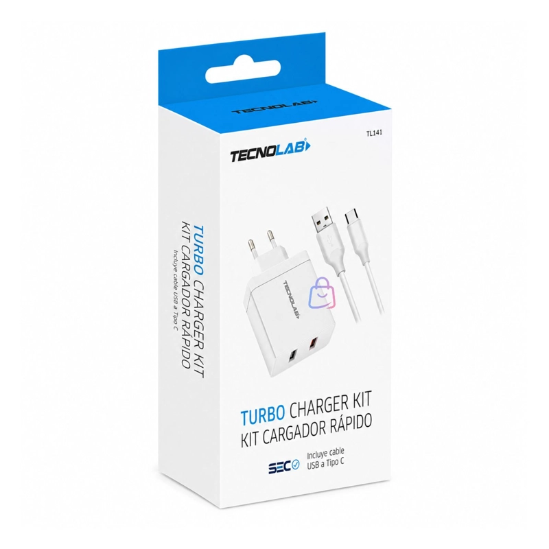 CARGADOR RAPIDO QC 3.0 18W USB-A A USB-C CERTIFICADO - PS - 4