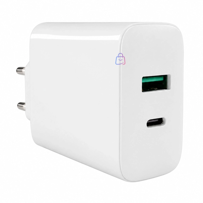 CARGADOR GAN 65W PD QC3.0 USB-C CABLE SEC BLANCO - PS - 2